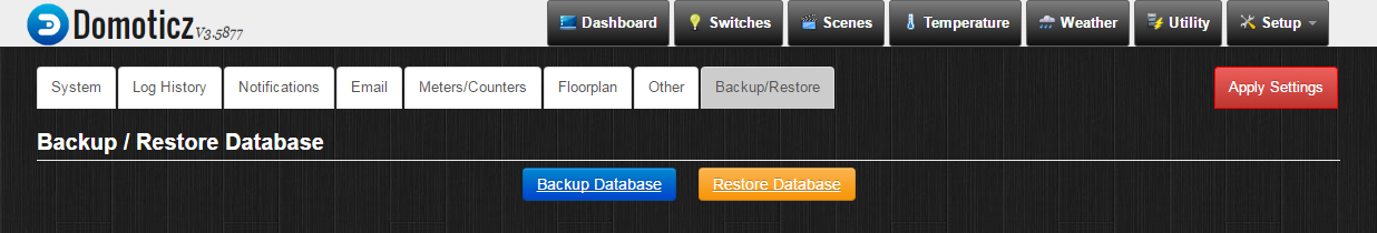 Backup / Restore Database