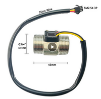 Cheap flow meter with hall sensor