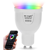 MiLight WiFi LED Spot Bulb - RGB + WARM WHITE RGBW