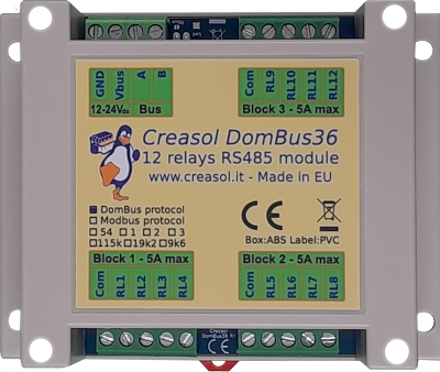 12 relays output module for Domoticz