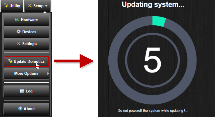 Update Domoticz