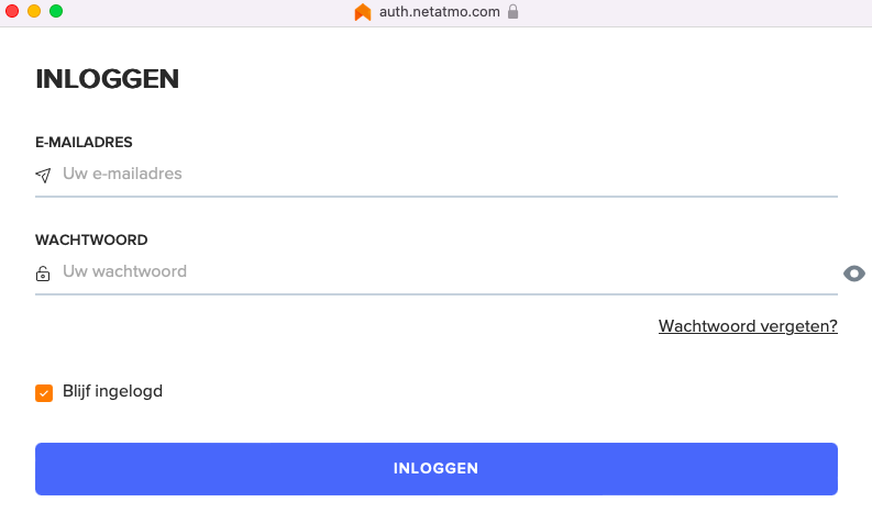 Netatmo Login